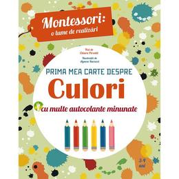 Montessori: o lume de realizari. prima mea carte despre culori, editura meteor press