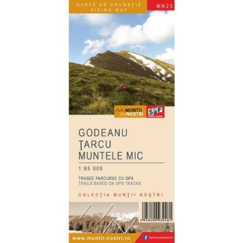 Schubert & Franzke Muntilor godeanu-tarcu-muntele mic. harta de drumetie - muntii nostri, editura schubert   franzke