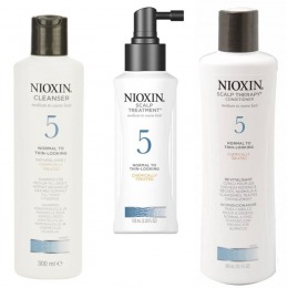 Nioxin - pachet medium system 5 pentru parul normal, subtiat, spre aspru, cu aspect natural sau vopsit