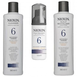 Nioxin - pachet medium system 6 pentru parul normal spre aspru, cu tendinta dramatica de subtiere si cadere