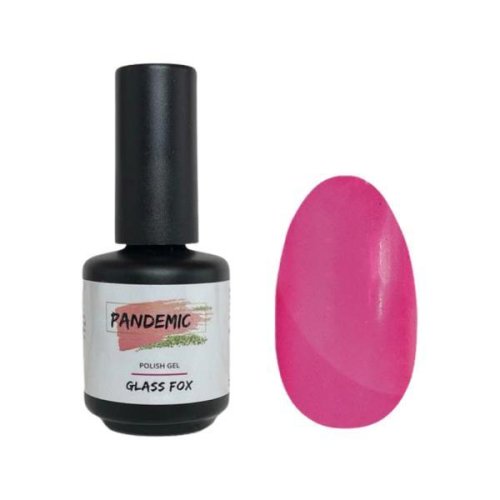 Oja semipermanenta polish gel glass fox roz translucid, 12 ml