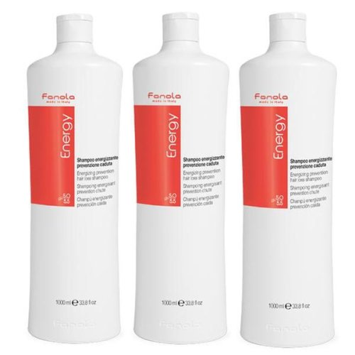 Pachet 3 x sampon energizant impotriva caderii parului - fanola energy energizing prevention hair loss shampoo, 1000ml