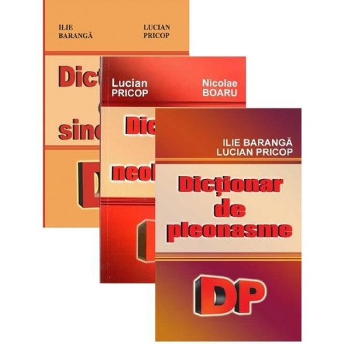 Pachet: dictionar de sinonime + dictionar de neologisme + dictionar de pleonasme, editura cartex