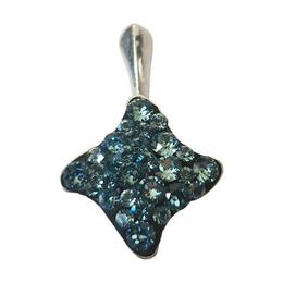 Pandant twister ceralun aquamarine, argint 925 - queen stone