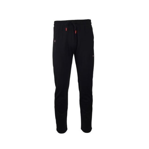 Pantaloni trening barbat, 2 buzunare laterale si un buzunar la spate cu fermoare, negru, 2xl