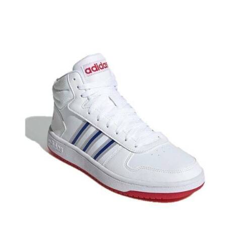 Pantofi sport barbati adidas hoops 2.0 mid eg8302, 41 1/3, alb