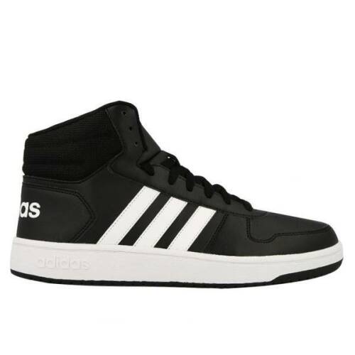Pantofi sport barbati adidas hoops mid 2.0 bb7207, 44, negru