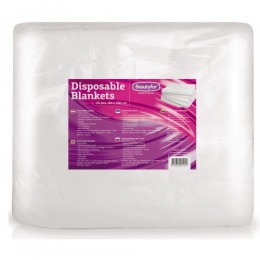 Patura de unica folosinta din material textil moale - beautyfor disposable spunlace blankets, 80cm x 200cm, 25 buc