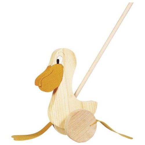 Pelicanul prietenos- jucarie de tras pentru bebelusi