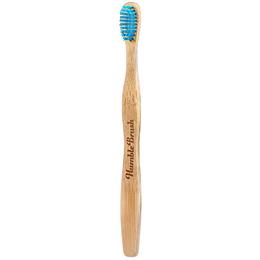 Periuta de dinti din bambus cu peri foarte moi pentru copii camco, albastru
