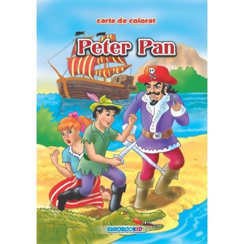 Peter pan - carte de colorat, editura eurobookids