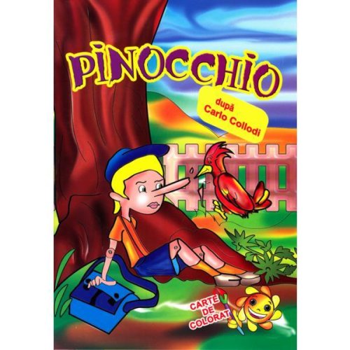 Pinocchio - carte de colorat, editura elis