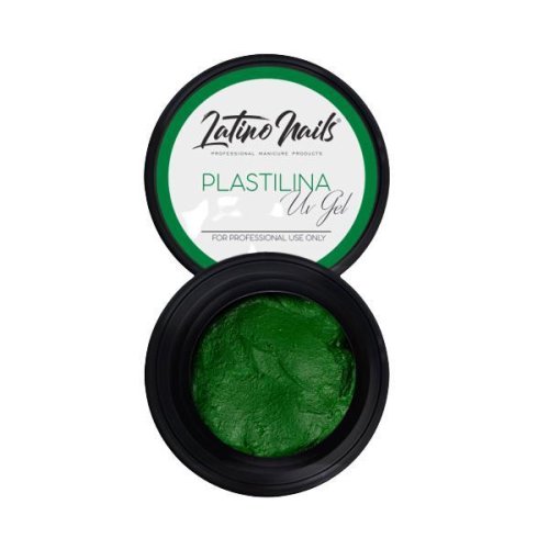Plastilina 4d green modelat direct cu mana, latino nails, verde, 5 ml