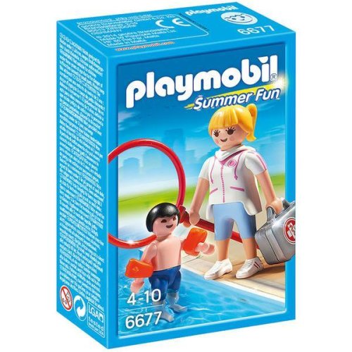 Playmobil summer fun - salvamar devotat cu trusa de prim ajutor.