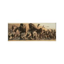 Poster deluxe tip panorama safari ltd - dinozauri si animale ale junglei