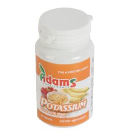 Potasiu (gluconat de potasiu) 99mg adams supplements, 30 tablete