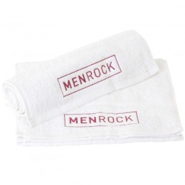 Menrock Prosop pentru barbierit - men rock white cotton shaving towel