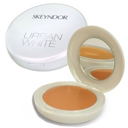 Pudra compacta matifianta 01 - skeyndor urban white matt compact powder spf50 medium/ dark