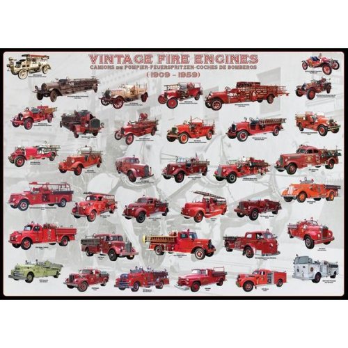 Eurographics Puzzle 1000 piese - vintage fire engines
