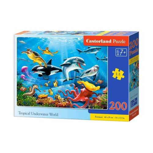 Puzzle 200 castorland - tropical underwater world
