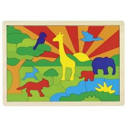 Puzzle in mijlocul junglei multicolor - goki