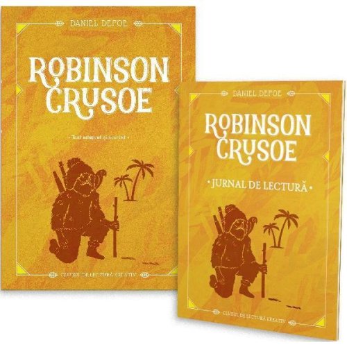 Robinson crusoe + jurnal de lectura - daniel defoe, editura kreativ