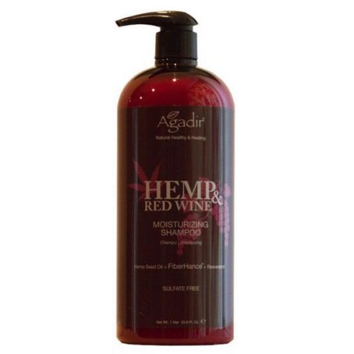 Sampon hidratant - agadir hemp   red wine moisturizing shampoo, 1000 ml