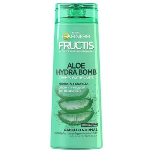 Sampon hidratant pentru par normal - garnier fructis aloe hydra bomb champu fortificante hidra y suaviza cabello normal, 360 ml