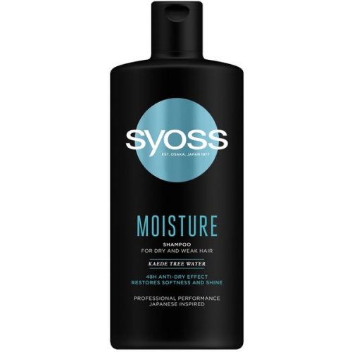 Sampon hidratant pentru par uscat si fragil - syoss professional performance japanese inspired moisture shampoo for dry and weak hair, 440 ml