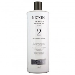 Sampon par fin natural dramatic subtiat - nioxin system 2 cleanser shampoo 1000 ml