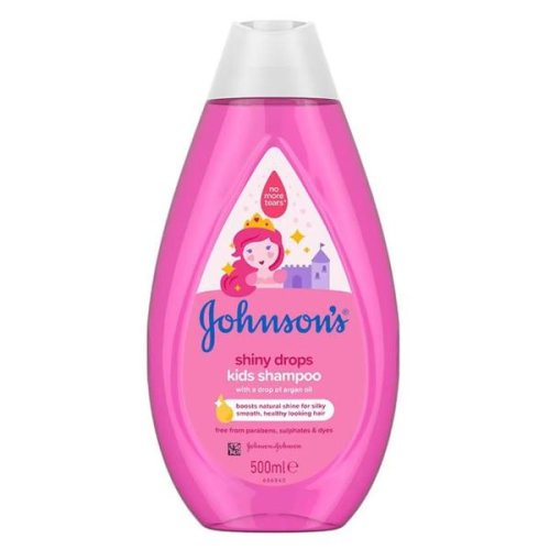 Sampon pentru copiii - johnson's shiny drops kids shampoo, 500 ml