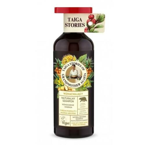 Sampon pentru intarirea radacinilor cu ulei din seminte de mustar taiga stories, 500 ml