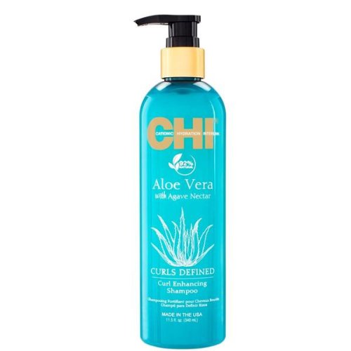 Sampon pentru par cret cu aloe vera si nectar de agave- chi curls defined curl enhancing shampoo aloe vera with agave nectar, 340 ml