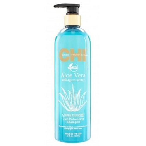 Sampon pentru par cret cu aloe vera si nectar de agave- chi curls defined curl enhancing shampoo aloe vera with agave nectar, 739 ml