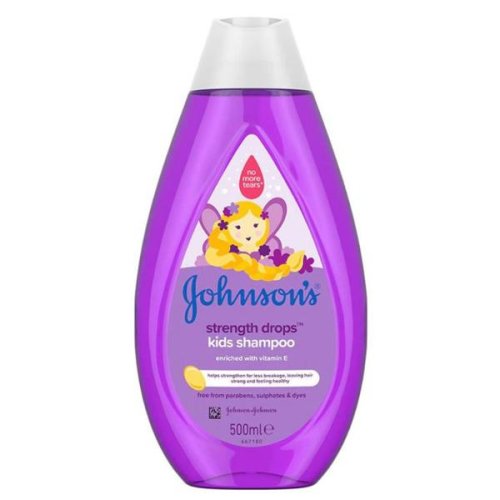 Sampon pentru par rezistent - johnson's strength drops kids shampoo, 500 ml