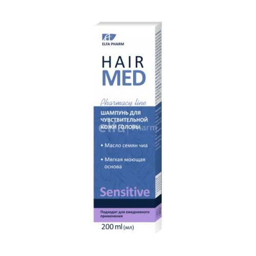 Sampon pentru scalp sensibil hair med elfa pharm, 200 ml