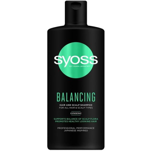 Sampon pentru toate tipurile de par si scalp - syoss professional performance japanese inspired balancing hair and scalp shampoo for all hair   scalp types, 440 ml