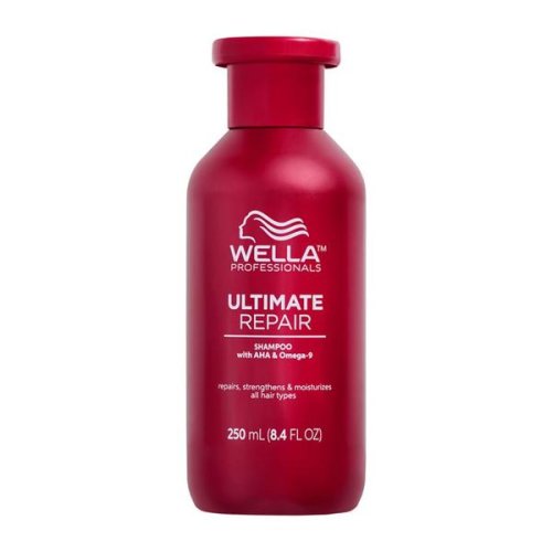 Sampon reparator cu aha   omega 9 pentru par deteriorat pasul 1 - wella professionals ultimate repair shampoo, 250 ml