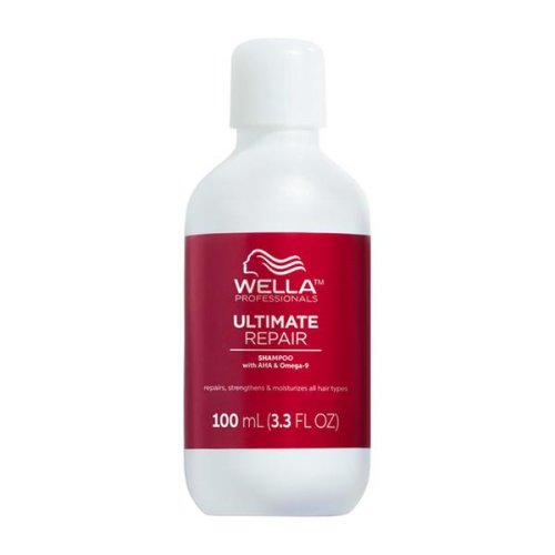 Sampon reparator cu aha   omega 9 pentru par deteriorat pasul 1 - wella professionals ultimate repair shampoo travel size, 100 ml