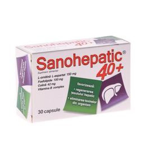 Sanohepatic 40+ zdrovit, 30 capsule