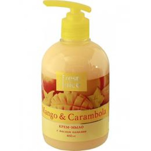 Sapun lichid cremos cu ulei de camelia, extracte de mango si carambola fresh juice, 460ml