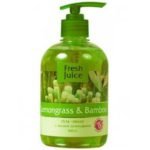 Sapun lichid cremos cu ulei de lemongrass si extract de bambus fresh juice, 460ml