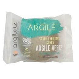 Sapun solid exfoliant cu argila verde si alge argiletz, 100 g