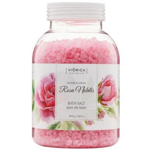 Viorica Cosmetic Sare de baie elixir floral rosa nobilis, 1000 g