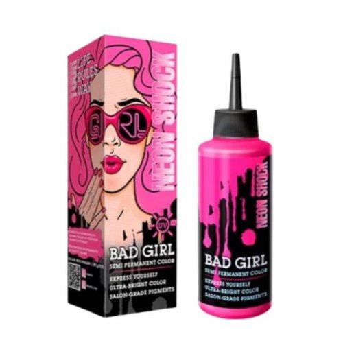 Semi permanent color - bad girl - neon shock - roz neon/uv, 150ml