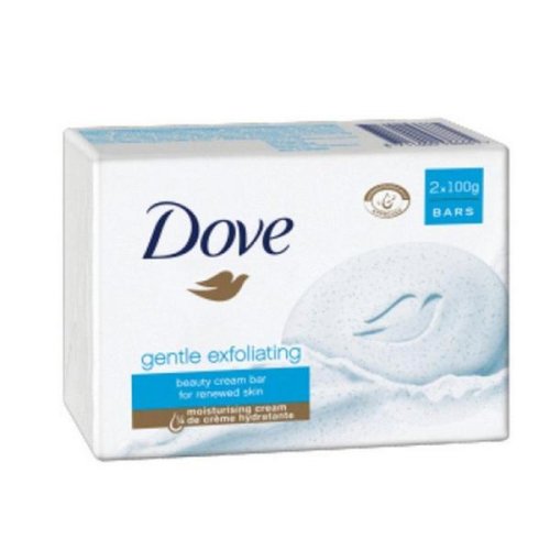 Set 2 bucati sapun solid exfoliant - dove gentle exfoliating beauty cream bar, 2x100g