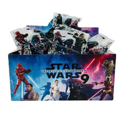 Set 24 plicuri star wars 9 cu figurina si cartonase surpriza, mistery box, multicolor