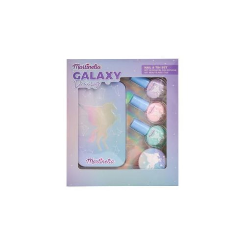 Set 4 produse de ingrijire unghii pentru copii galaxy dreams nails   tin box martinelia 24157