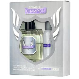 Set cadou pentru barbati invincible champion florgarden - lotiune dupa barbierit 100ml + parfum deodorant 100ml