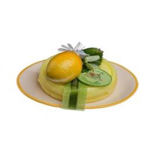 Set cadou savoniera sapun natural marsilia 100g oval verbina lamaie verveine citron le chatelard 1802